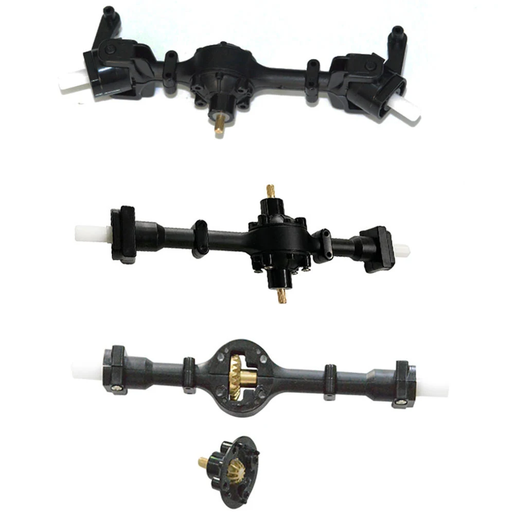 

3pcs Portable Remote Control Parts Plastic DIY Easy Install Replacement Toys Space Saving Gear Front Rear Middle Bridge Axle