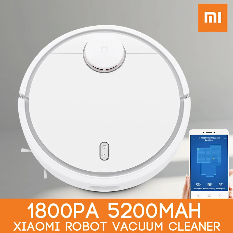 Original Xiaomi Mi Robot Vacuum Cleaner for Home Automatic Sweeping Dust Cleaner Smart Planned Wifi