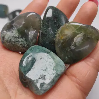 

Natural Water grass agate Crystal Gravel Rock Quartz Mineral Specimen Flowerpot Decoration Energy Stone