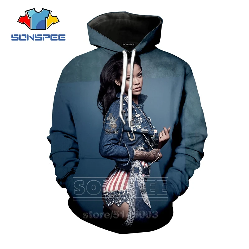 14 Rihanna, толстовки, осень, новинка, для мужчин и женщин, толстовка, 3D принт, сексуальная певица, с длинным рукавом, топы, в стиле хип-хоп, уличная одежда, пуловер с круглым вырезом, C059-14 - Цвет: 14