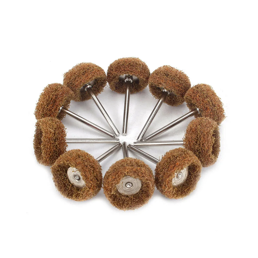 50X 3mm Abrasive Wheel Buffing Polishing Wheel Pad For Rotary Tools Grit 80-300