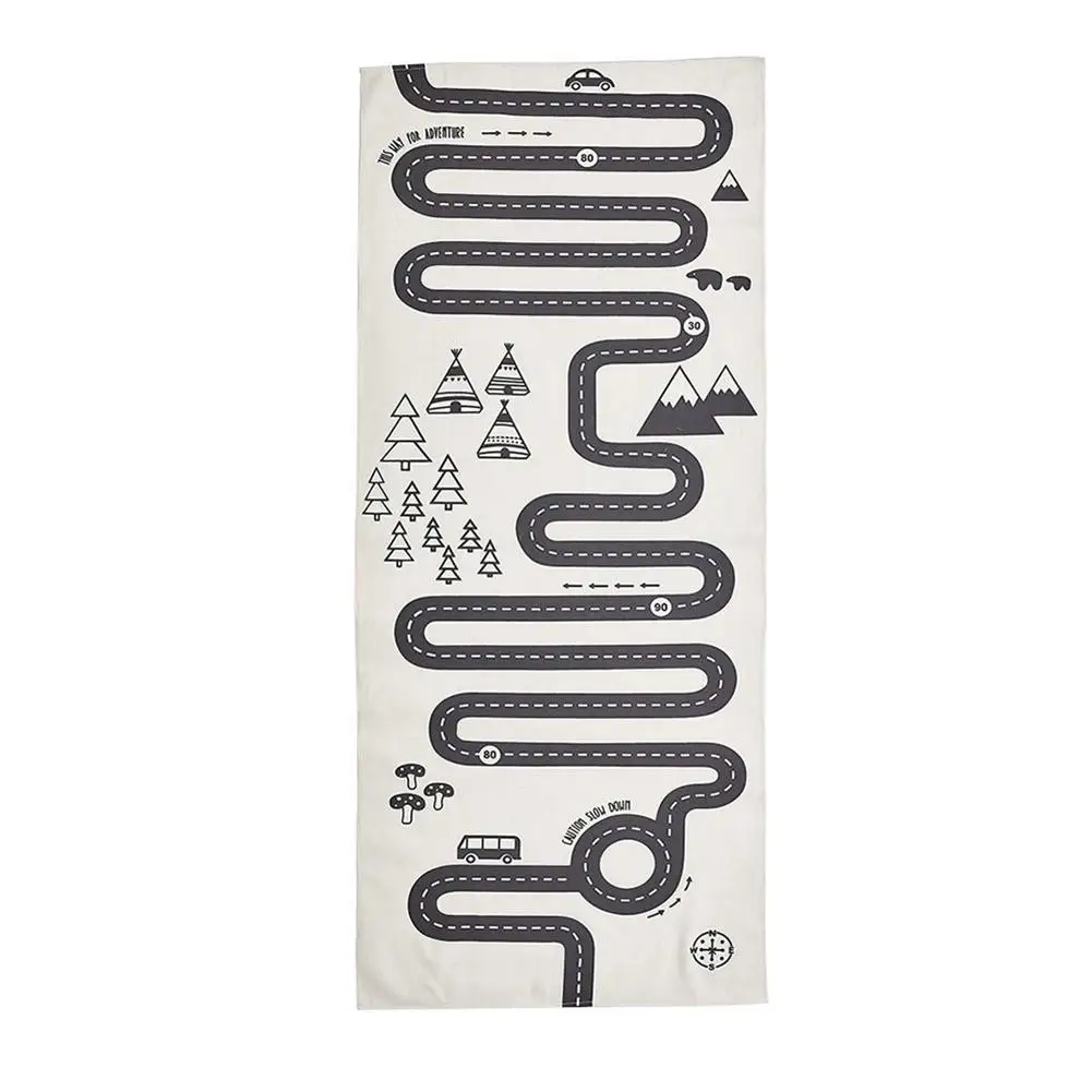 Winter Thickening Super Big Adventure World Map Square Track Home Carpet Cotton Pad Soft Floor Mat Carpet Decoration - Цвет: 01