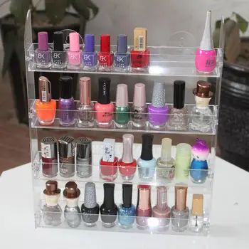 

Wall-mounted nail polish display rack 4 layers removable nail polish display rack wall nail polish display rack