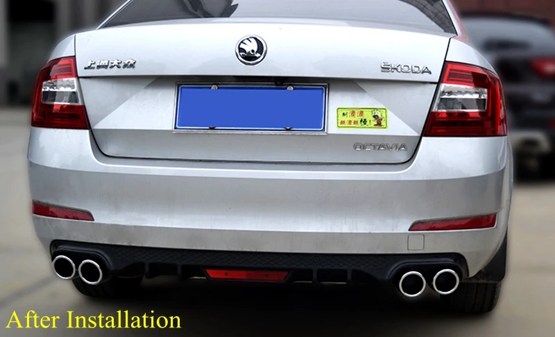 Для Skoda Octavia задний спойлер задний бампер диффузор защитные бамперы для Octavia обвес бампер