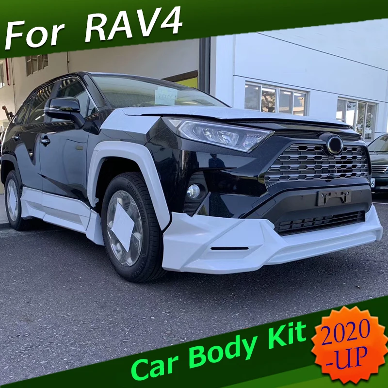 Для Toyota Rav4 обвес передние и задние бамперы для новых rav4 с дневным светом в боковые ступени