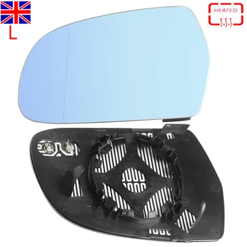 

MagicKit 8K0857535F Wing Door Mirror Glass Blue Passenger Side For Audi A4 B9 13-2015 UK Stock Fast Shipping