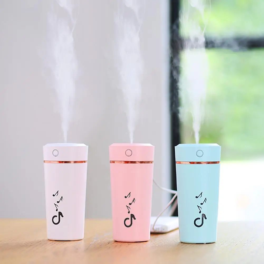 

200ml Portable USB Ultrasonic Mist Humidifier Air Purifier Air Humidifier Purifier with LED Light Air Cooler for Home Cooling
