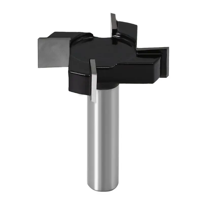 

1/2" 12mm Shank 4 Flutes T Type Router Bit for Wood Cutting Slotting Milling Woodwork Tools