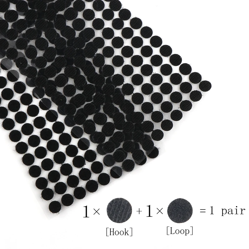 15 мм Velcros Dots волшебные наклейки круглые самоклеющиеся Волшебные Ленты Цветные Valcro нейлоновые липучки Klittenband ленты 100 пар