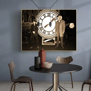 

Back to the Future Poster Classic Movie Print Alternative Film Retro Photo Vintage Style Canvas Wall Art Home Decor Painting