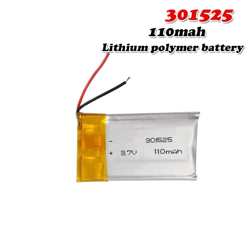 110mAh 3 7 V 301525 ithium полимерный аккумулятор для GPS PSP MP3 MP4 MP5 DVD маленькие игрушки