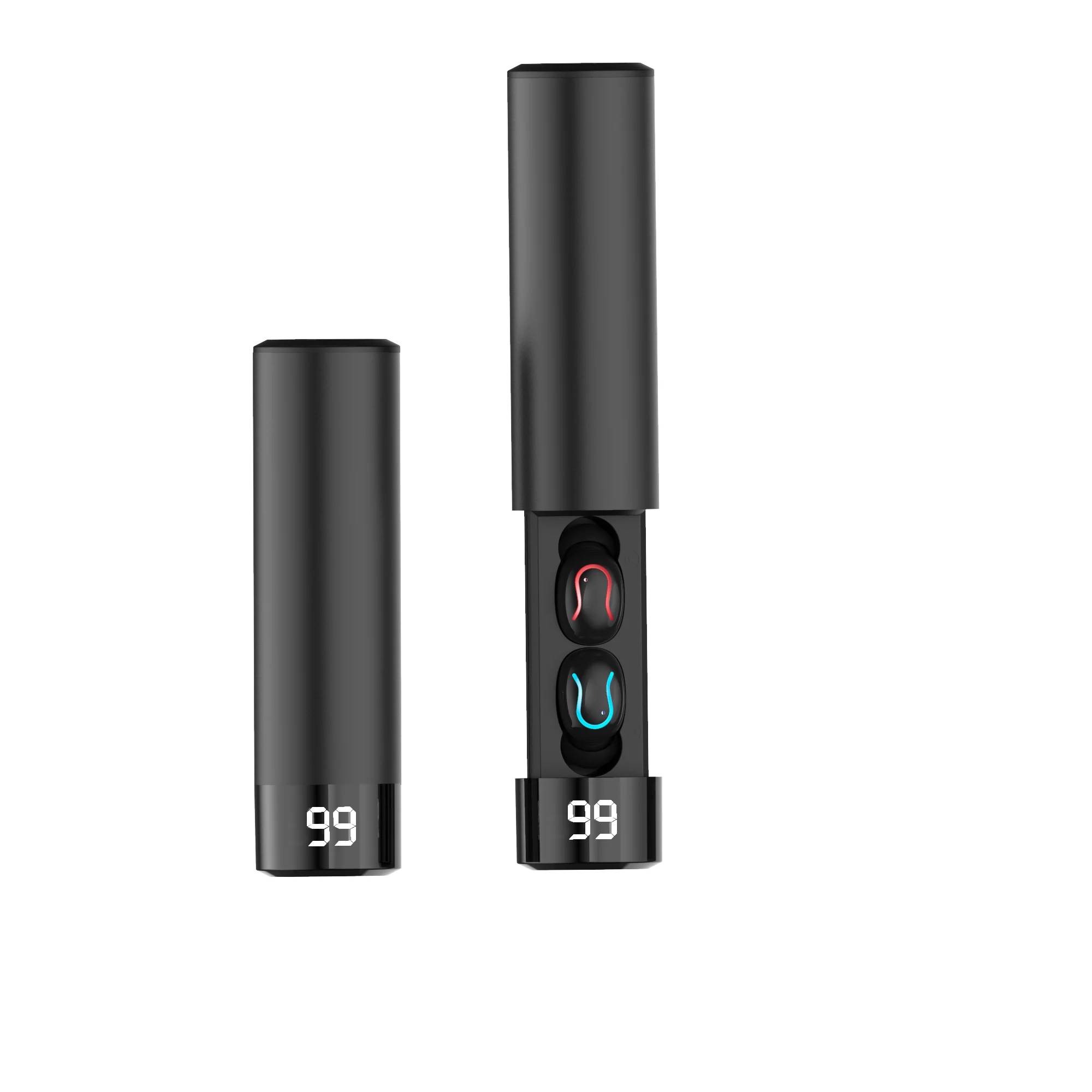Black E Q67 мини-наушник bluetooth TWS 5,0 беспроводные наушники 3D стерео с двойным микрофоном спортивные водонепроницаемые наушники Авто сопряжение гарнитура - Цвет: Black E