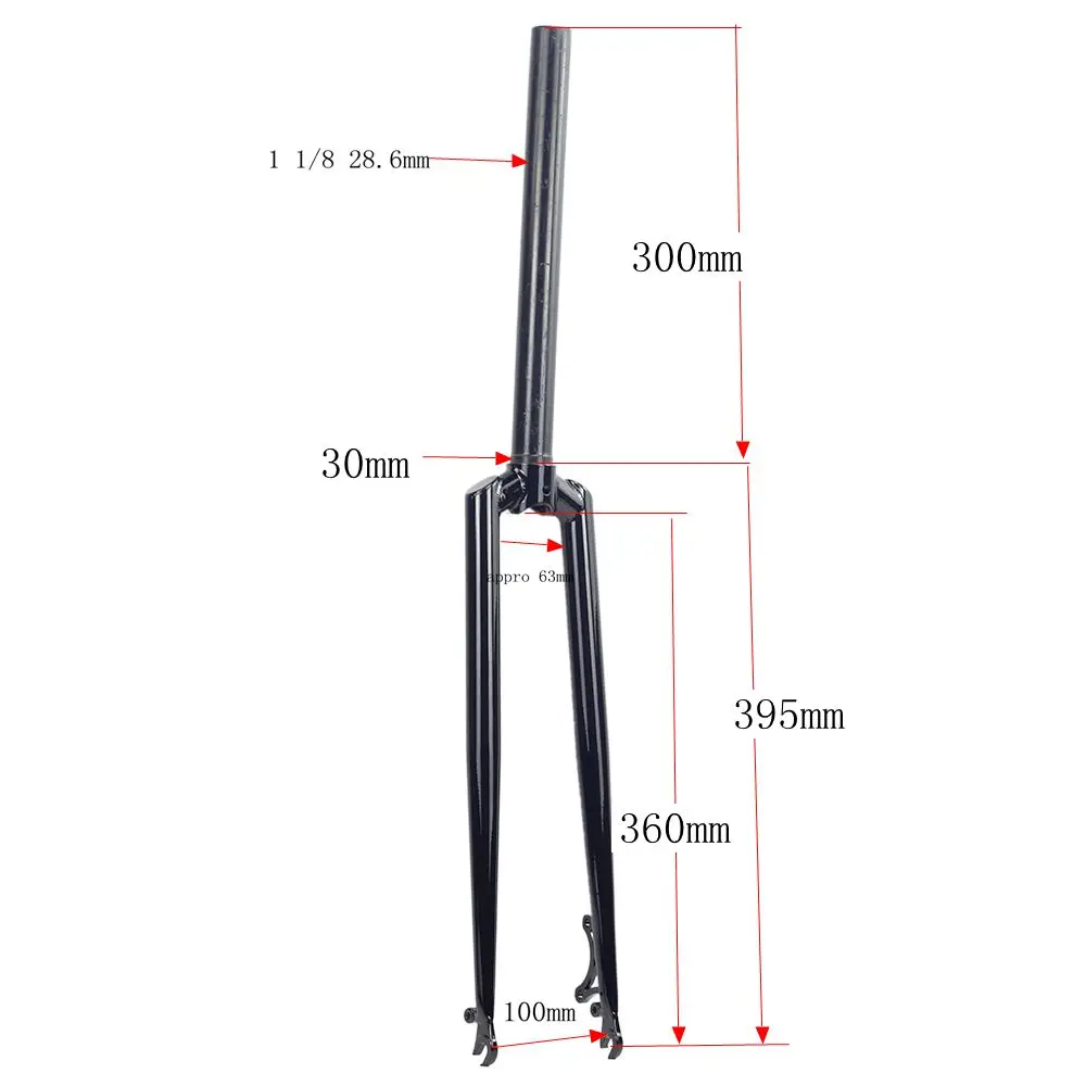 Gravel Road Bike Rigid Fork 700C 28 Zoll 29er Disc Brake Treated