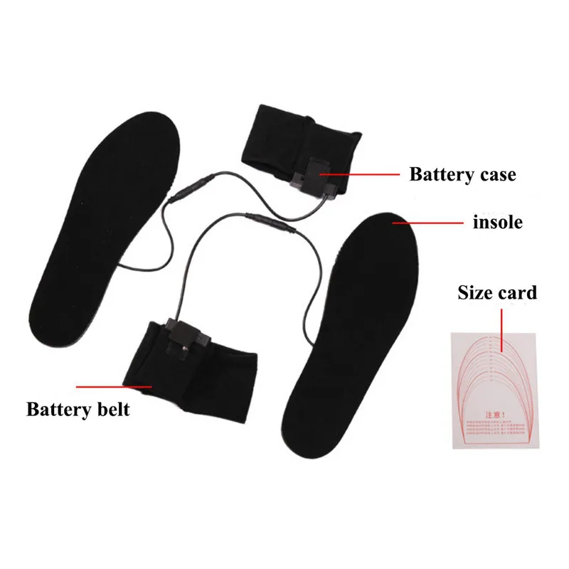 Зимние электрические пластинки обогреватели для ног USB перезаряжаемые ботинки ботинок нагреватель стельки для мужчин и женщин подкладки с подогревом стельки
