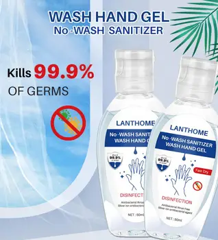 

50ml Nano Silver Ion Disinfection Gel Hand Sanitizer Hand Wash Gel Quick Dry Handgel Personal Hygiene Cleaning Supplies