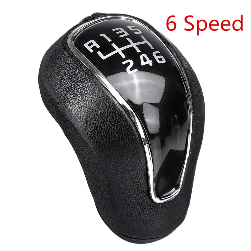 6 Speed PU Leather Car MT Gear Shift Knob Lever Stick Shifter Knob For Kia K2 K3 K4 Sportage for Hyundai IX25 Creta 2012