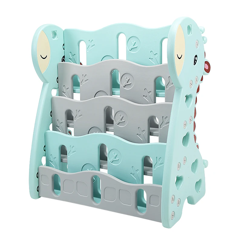 

Children's bookshelf simple home landing baby toy storage rack kindergarten map bookshelf plastic cartoon picture book stand