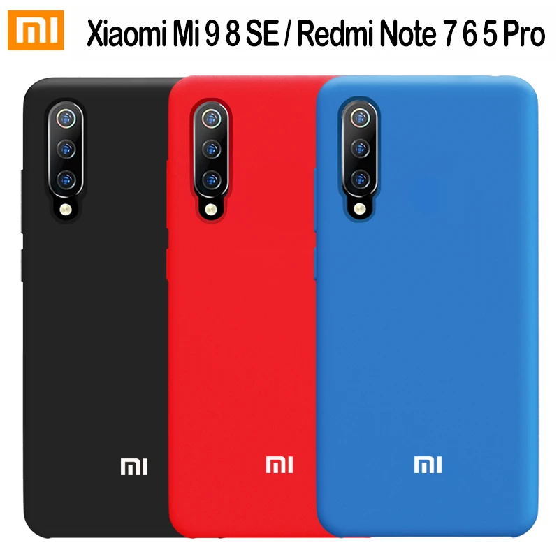 Xiao mi mi 9 case liquid Molle Del Silicone Di Protezione della Copertura Posteriore Xiao Mi Mi 9 8 lite se caso trasparente rosso mi nota 7 6 5 pro 7 s CASO