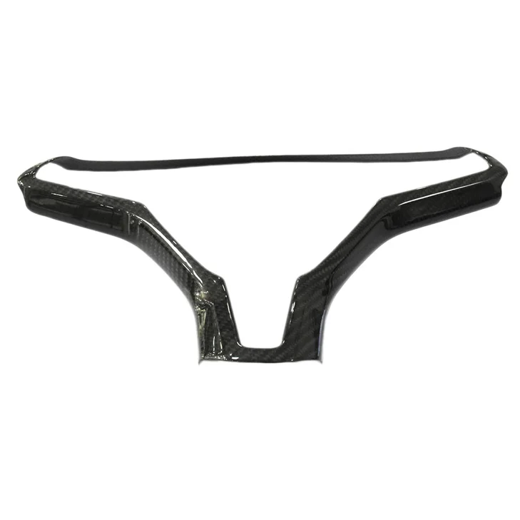 

Car Glossy Carbon Fiber Steering Wheel Cover Frame Decorative Sticker for Tesla Model S X