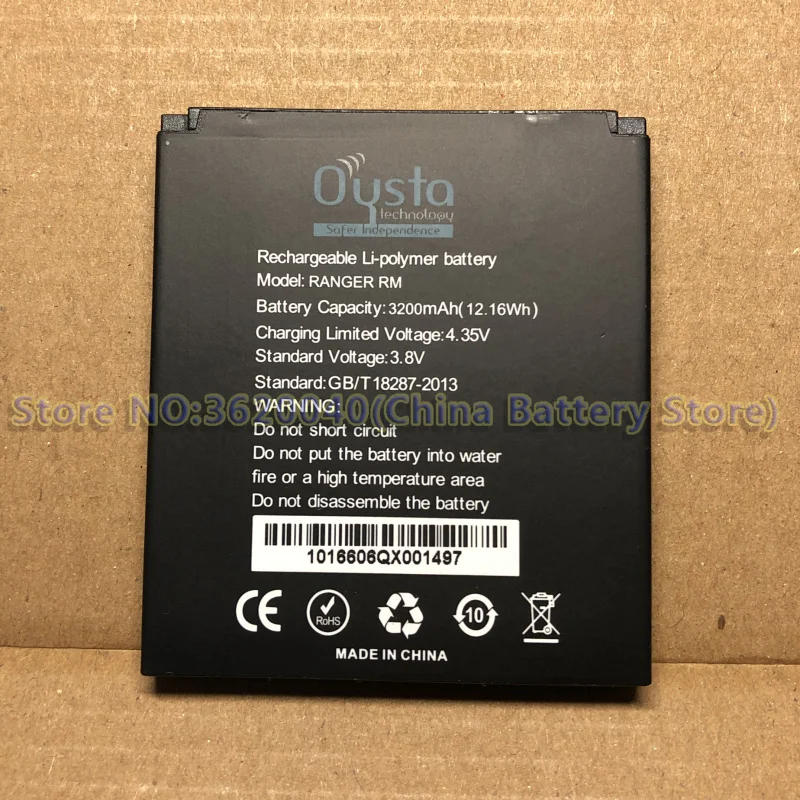 GND3.8V 3200 мАч/12.16Wh Oysta RANGER RM Замена Батарея для смартфон литий-ионный аккумулятор