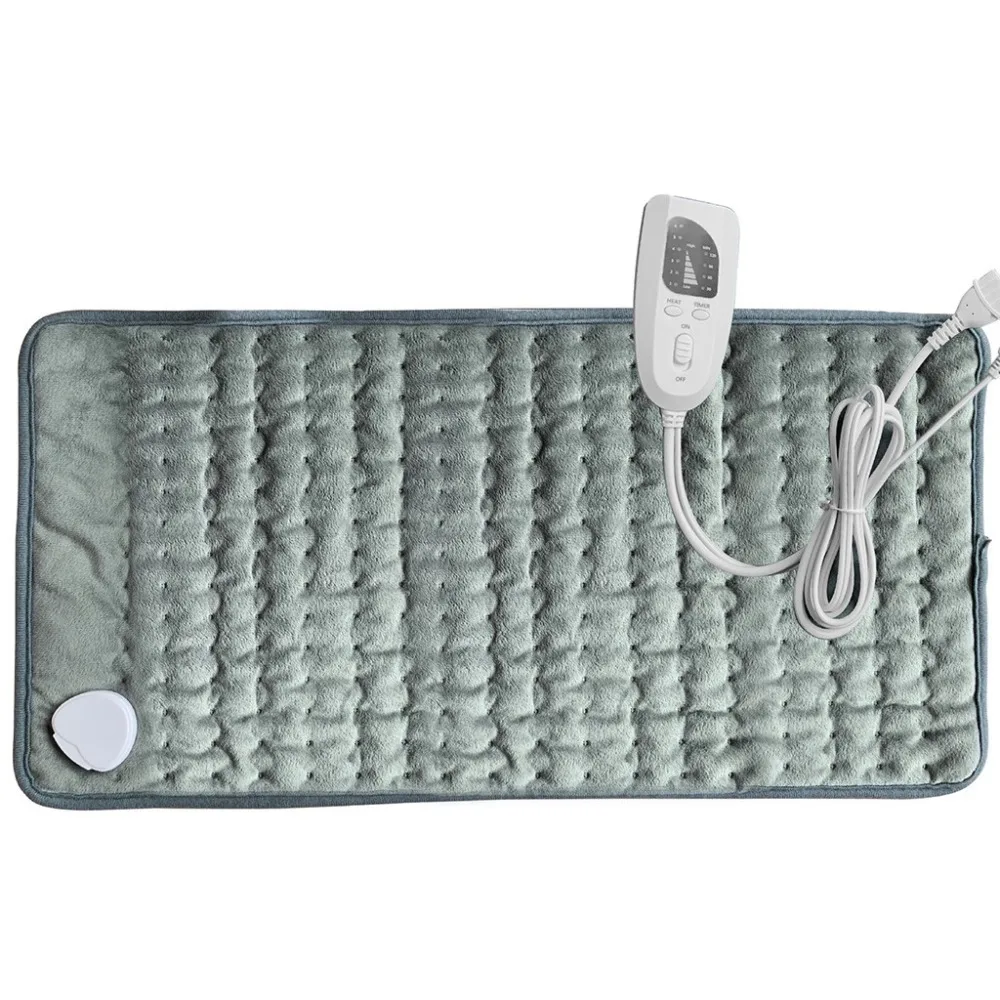 60x30cm physiotherapy heating pad 6 level electric heating insulation pad heating pad body pain relief 4 timer 30N21 (6)