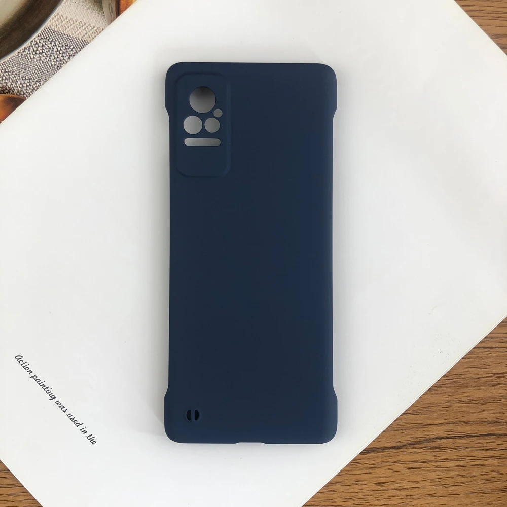 Rahmenloses, mattes Gehäuse in Bonbonfarbe für Xiaomi Civi 5G, schlanke, harte PC-Stoßstangenabdeckung_voghion.com