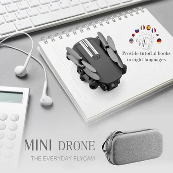 

Mini RC drone 4K HD Camera WiFi Fpv LS-MIN RC Foldable Pocket Quadcopter Profesional Helicopter Dron Grey Black Toys for boys