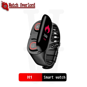 

MFS M1 Smart Watch For Women Men With Bluetooth Headphone Hate Rate Blood Pressure Monitor Sport SmartWatch Android IOS