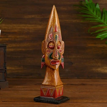 

Souvenir "Aboriginal head" tree 11x11x35 cm 4575458