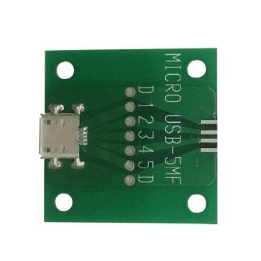 2 шт микро USB B 5PIN Android интерфейс соединитель Адаптер «Папа-мама» доска Тестовая арматура