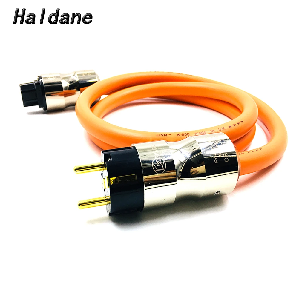 

Haladne HIFI KRELL EU/US Schuko AC power Cable HIFI-end AC Power Cord Cable with LINN K800 5N OFC Pure Copper Cable