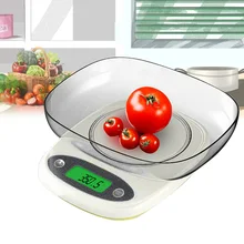Еда цифровой шкалой Кухня весы премиум-класса для выпечки Пособия по кулинарии ЖК-дисплей Дисплей 7кг/15lb кг/3 кг/7lb
