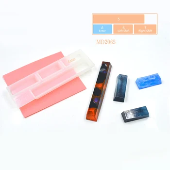 

7Pcs/set DIY silicone mold manual mechanical keyboard keycap glue mold crystal glue mold set