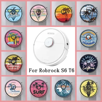

Provide Customized Custom Coconut Tree Sticker for Roborock S6 T6 Robot Robotic Vacuum Cleaner Skin Spare Parts Accessories