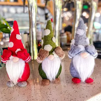 

Christmas Faceless Gnome Santa Xmas Tree Hanging Ornament Doll Decoration For Home Pendant Gifts Drop Ornaments Party Supplies