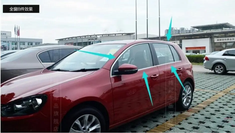 Высококачественная нержавеющая сталь для 2012- Kia K3(14 шт.) полоски отделка окна автомобиля украшения аксессуары Стайлинг автомобиля