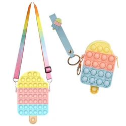 Sachets de crème glacée en Silicone pour enfant et adulte, jouets à bulles, anti Stress, décompression sensorielle 