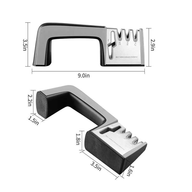 Точилка для ножей Профессиональная точилка для кухни 4 в 1 Ножи Ножницы точилка точильный камень кухонные ножи инструмент для заточки