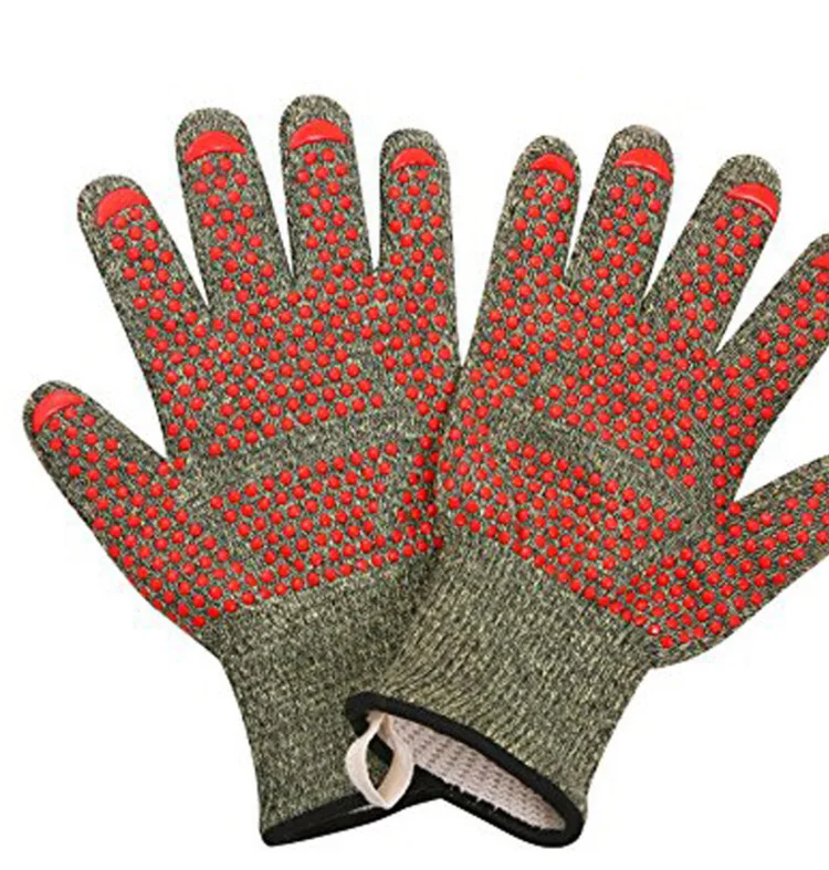 Высокие термостойкие рабочие перчатки водонепроницаемые барбекю микроволновая печь Нескользящие износостойкие длинные перчатки