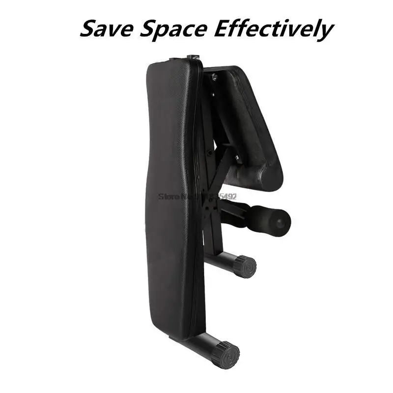 Body-Building Muscle Weight Training Machine Gym Fitness Foldable Dumbbell Bench Press Supine Board Sit-ups Rack With Pull Rope