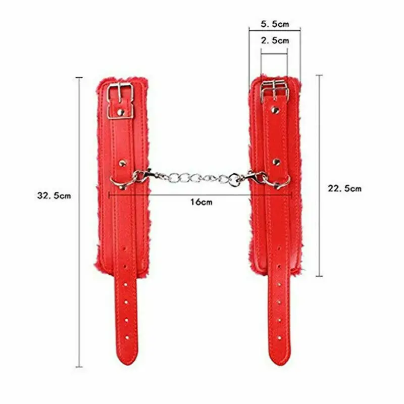 Из искусственной кожи наручники на запястье кандалы регулируемая удерживающая