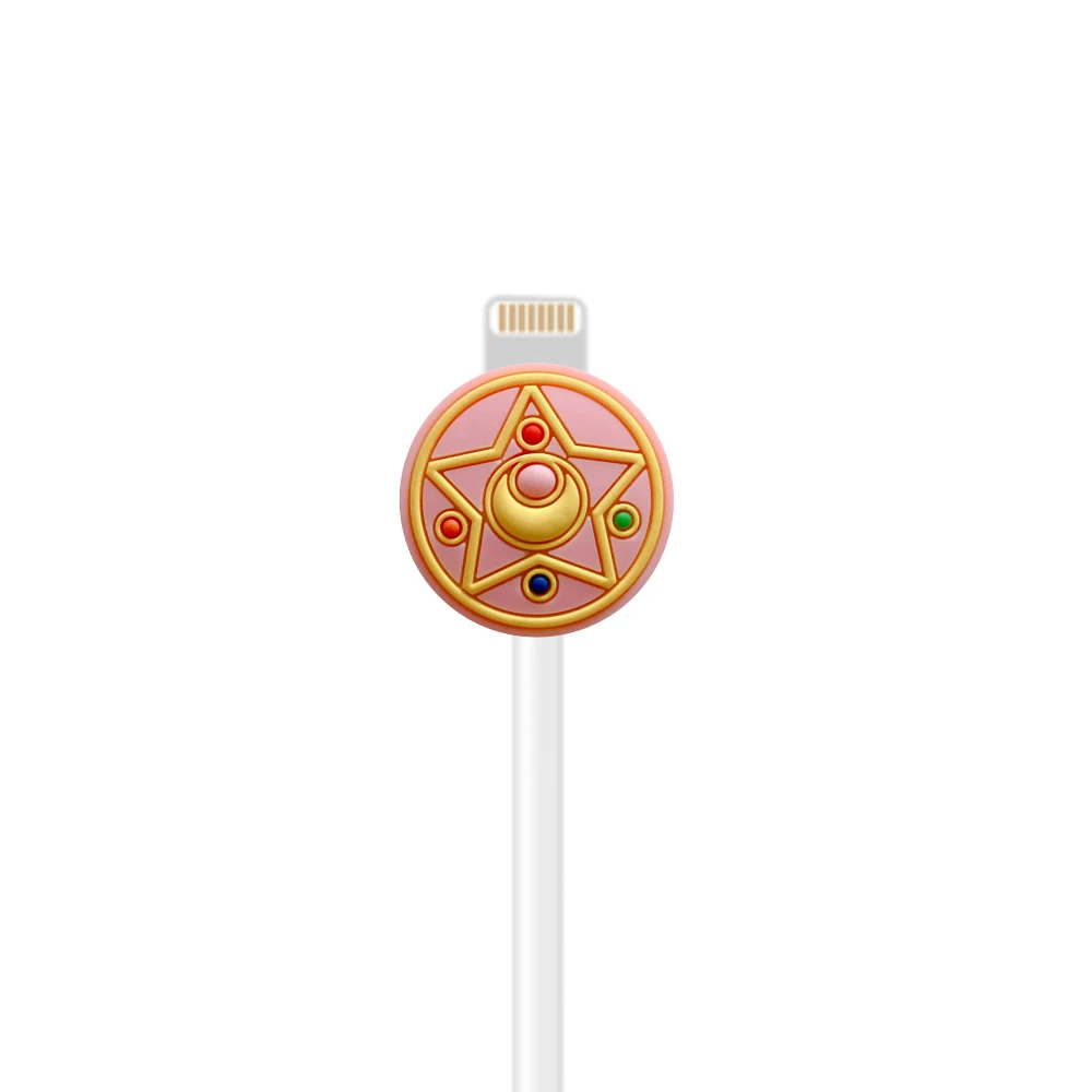 USB линия протектор Мультфильм Прекрасный USB зарядное устройство кабель для airpods Профессиональный инструмент для намотки защитный чехол заставка наушников шнур рукав провода крышка - Цвет: B7