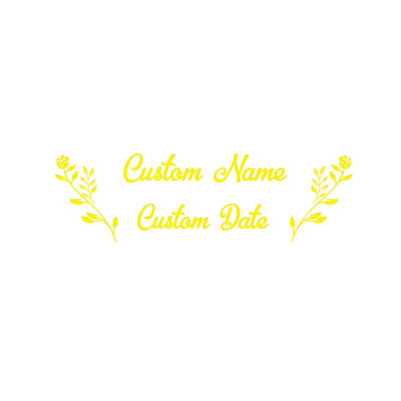 Wedding Cards and Gifts Box Vinyl Sticker Personalized Names Date Decals Custom Stickers For Wedding Boxs Art Decoration 