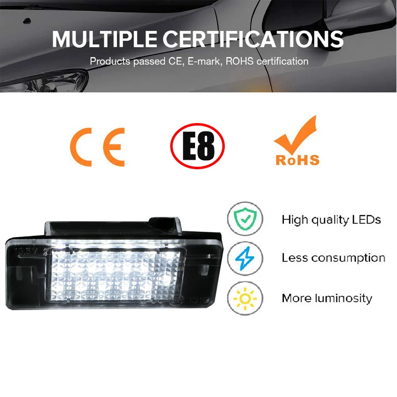 insignia number plate bulb