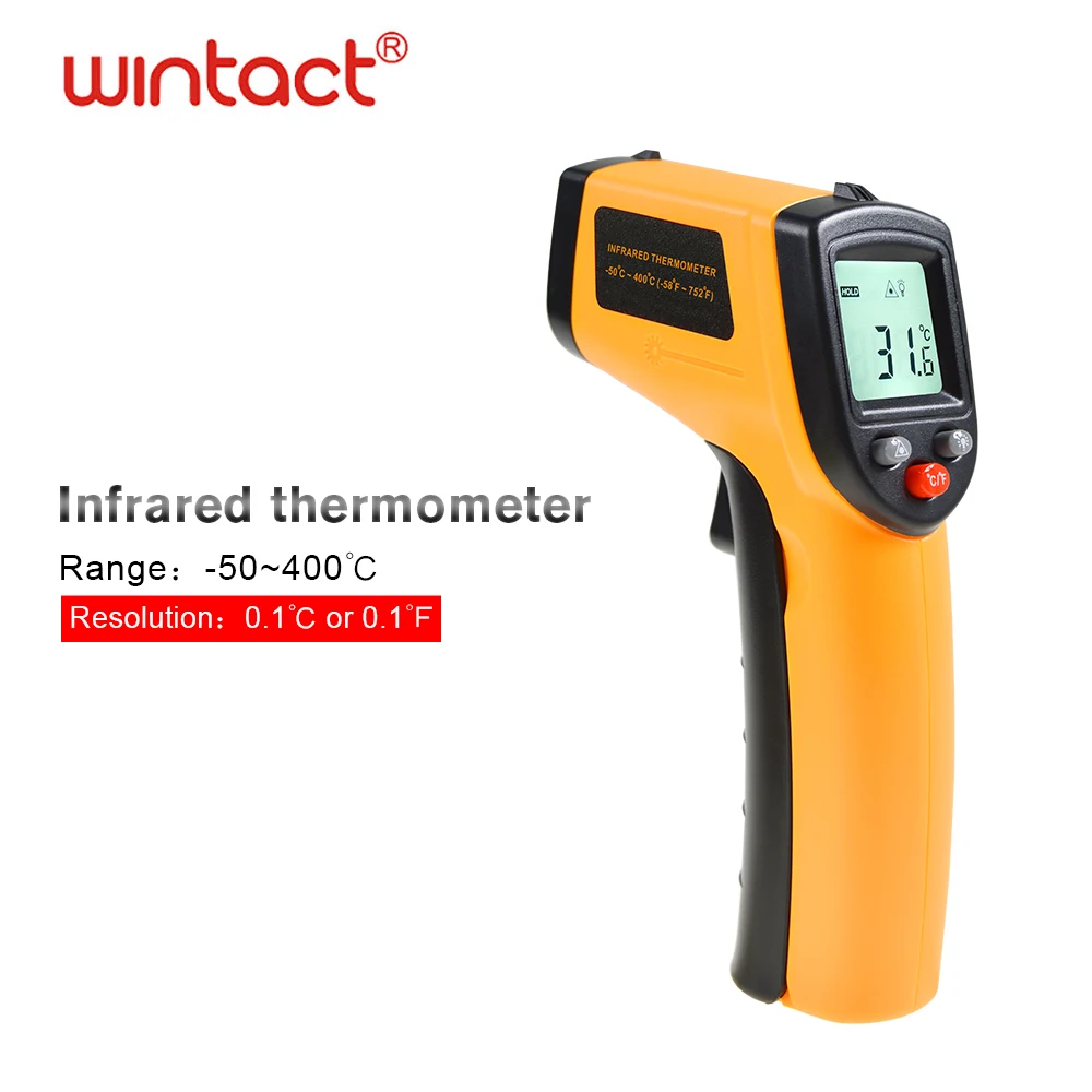 

Handy Thermometer Laser Temperature CE Approved Non contact Digital Visual Infrared Thermometer GM320