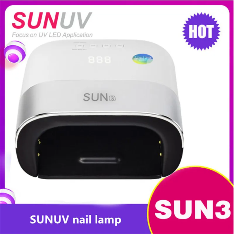 

SUN3 Nail Dryer 48W UV LED Lamp Nail with Smart Timer Display Nail Dryer Nail Tool 2.0 Smart Nail Dryer Sensor Gel Light