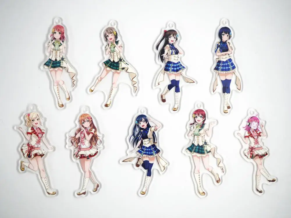 Amour en direct PDP Lovelive rêve parfait projet Anime Nijigasaki lycée idole Club Emma Verde acrylique porte-clés