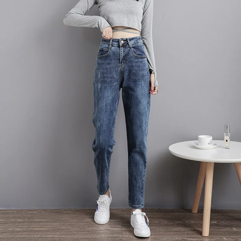 Jeans woman Harlan High Waist Ankle-Length Pants Street style  Jeans women 2020