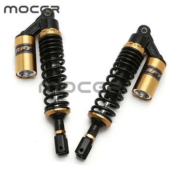 

Universal 320mm/340mm/355mm Motorcycle Air Shock Absorber Rear Suspension For Yamaha Motor Scooter ATV Quad Black & Gold