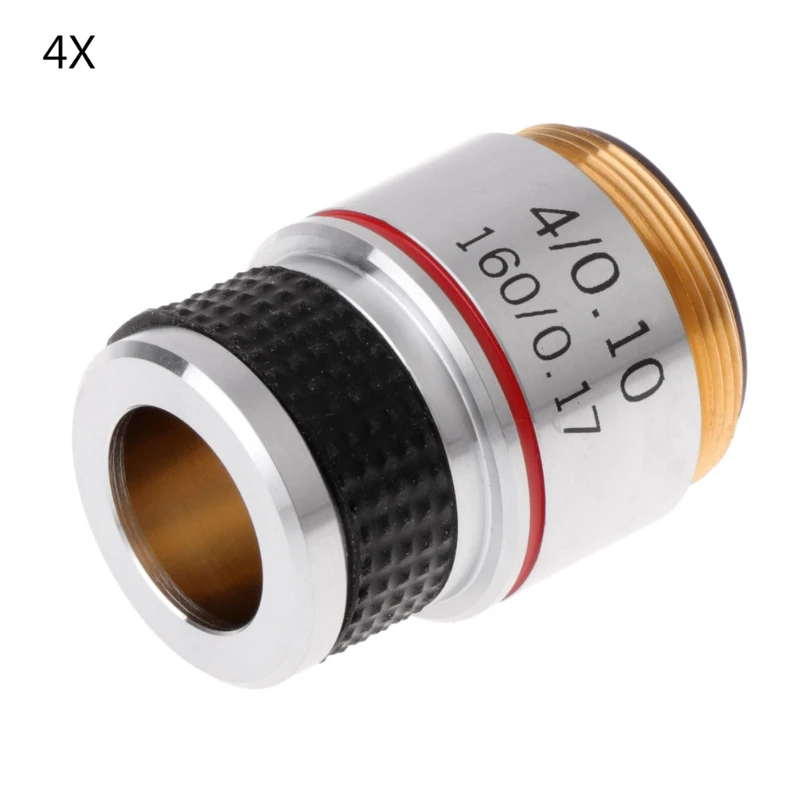 4X 10X 40X 100X Achromatic Objective Lens for Biological Microscope 185